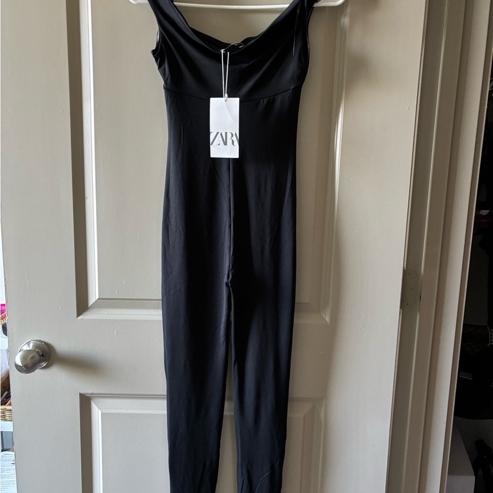 OFF THE SHOULDER JUMPSUIT - ZARA